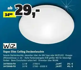 Conrad Wiz Super Slim Ceiling Deckenleuchte Angebot