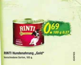 Floraland Rinti Hundenahrung „gold“ Angebot