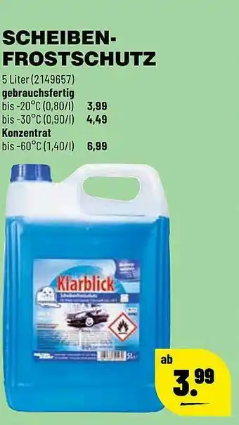 Leitermann Baumarkt Scheiben Frostschutz Angebot