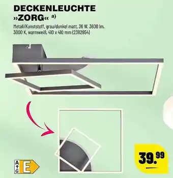 Leitermann Baumarkt Deckenleuchte >zorg Angebot