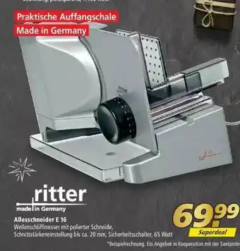 Marktkauf Ritter Allesschneider E16 Angebot