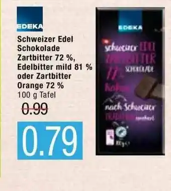 Marktkauf Edeka Schweizer Edel Schokolade Angebot