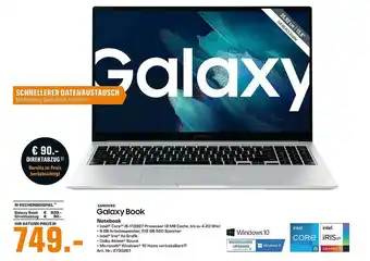 Saturn Samsung Galaxy Book Notebook Angebot