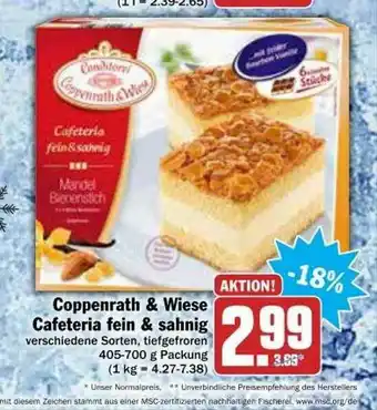 dodenhof Coppenrath & Wiese Cafeteria Fein & Sahnig Angebot