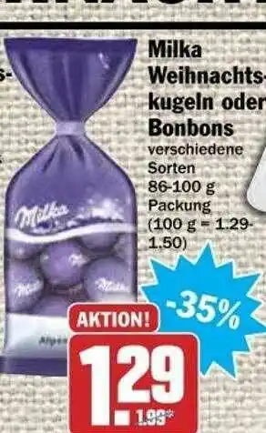 dodenhof Milka Weihnachtskugeln Oder Bonbons Angebot