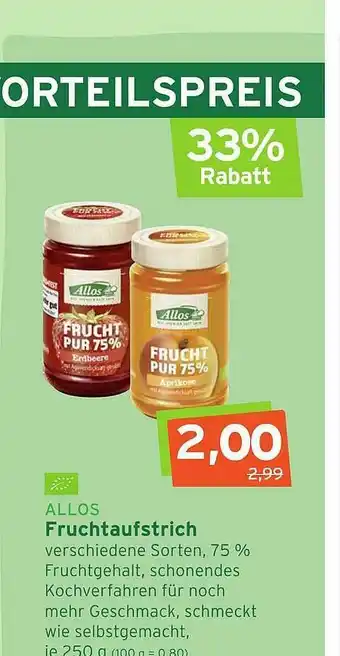 Naturgut Allos Fruchtaufstrich Angebot