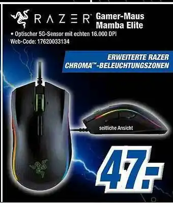 Expert Klein Razer Gamer-maus Mamba Elite Angebot