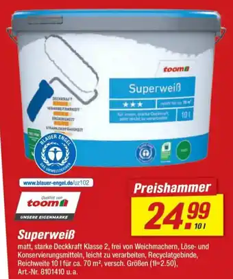 toom Baumarkt Superweiß Angebot