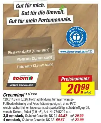 toom Baumarkt Greenvinyl Angebot