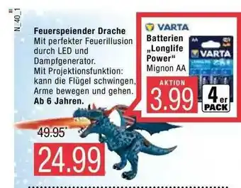 Marktkauf Varta Feuerspeiender Drache Angebot