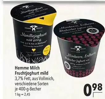 CITTI Markt Hemme Milch Fruchtjoghurt mild Angebot