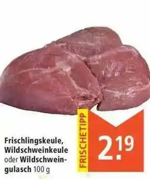 Marktkauf Frischlingskeule, Wildschweinkeule Oder Wildschweingulasch Angebot