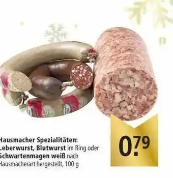 Marktkauf Hausmacher Spezialitäten: Blutwurst Oder Schwartenmagen Weiß Angebot