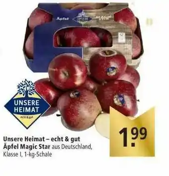 Marktkauf Unsere Heimat - Echt & Gut äpfel Magic Star Angebot