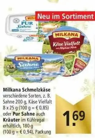 Marktkauf Milkana Schmelzkäse Oder Pur Sahne Auch Kräuter Angebot