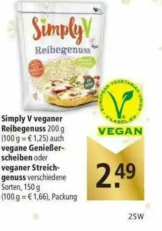 Marktkauf Simply V Veganer Reibegenuss Auch Vegane Genießerscheiben Oder Streichgenuss Angebot