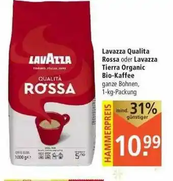 Marktkauf Lavazza Qualita Rossa Oder Tierra Organic Bio-kaffee Angebot