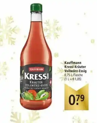 Marktkauf Kauffmann Kressi Kräuter Vollwürz-essig Angebot