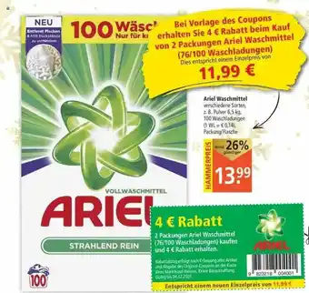 Marktkauf Ariel Waschmittel Angebot