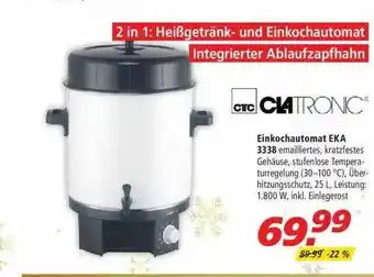 Marktkauf Clatronic Einkochautomat Eka 3338 Angebot