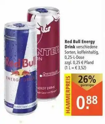 Marktkauf Red Bull Energy Drink Angebot