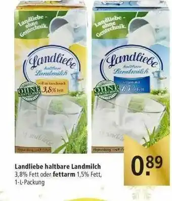 Marktkauf Landliebe Haltbare Landmilch Oder Fettarm Angebot