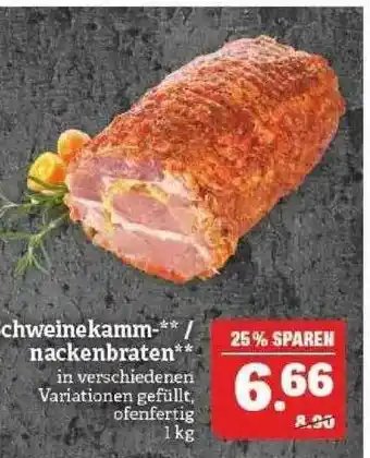 Marktkauf Schweinekamm Oder Nackenbraten Angebot