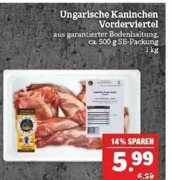 Marktkauf Ungarische Kaninchen Vorderviertel Angebot