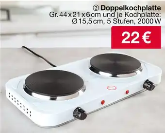 Woolworth Doppelkochplatte Angebot