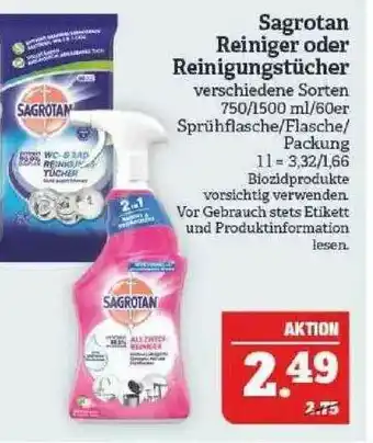 Marktkauf Sagrotan Reiniger Oder Reinigungstücher Angebot