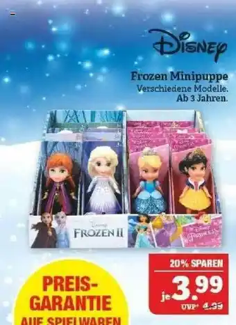 Marktkauf Disney Frozen Minipuppe Angebot