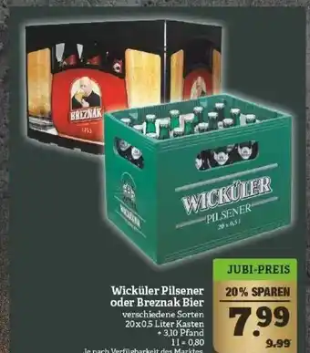 Marktkauf Wicküler Pilsener Oder Breznak Bier Angebot