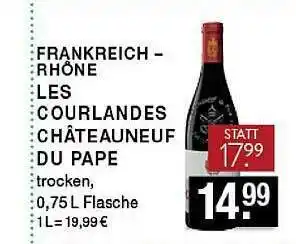 Edeka Zurheide Frankreichrhöne Les Courlandes Châteauneuf Du Pape Angebot