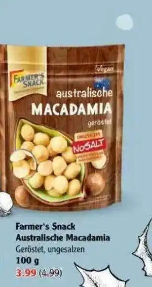 Globus Farmer's Snack Australische Macadamia Angebot