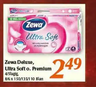 inkoop Zewa Deluxe, Ultra Soft Oder Premium Angebot