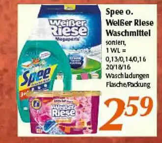 inkoop Spee Oder Weißer Riese Waschmittel Angebot