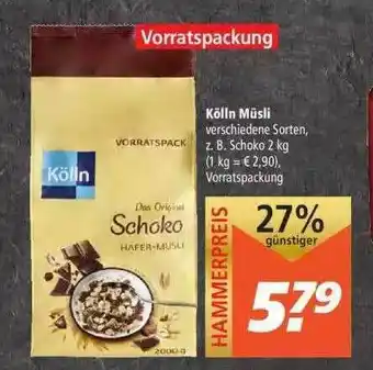 Marktkauf Kölln Müsli Angebot