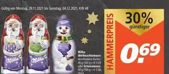 Marktkauf Milka Weihnachtsmann Oder Schneemann Angebot