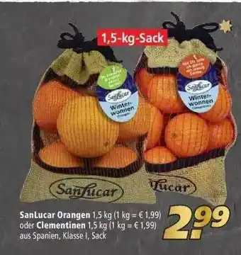 Marktkauf Sanlucar Orangen Oder Clementinen Angebot