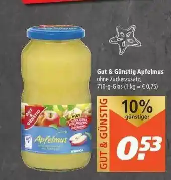 Marktkauf Gut & Günstig Apfelmus Angebot