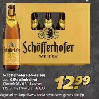 Marktkauf Schöfferhofer Hefeweizen Auch 0.0% Alkoholfrei Angebot