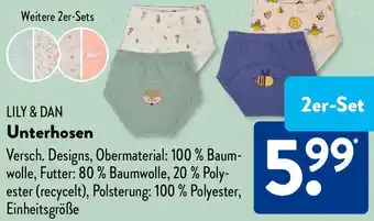 Aldi Süd LILY & DAN Unterhosen Angebot