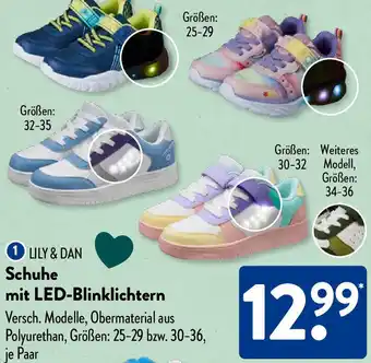 Aldi Süd LILY & DAN Schuhe mit LED-Blinklichtern Angebot