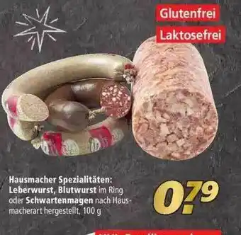 Marktkauf Hausmacher Spezialitäten: Leberwurst, Blutwurst Oder Schwartenmagen Angebot