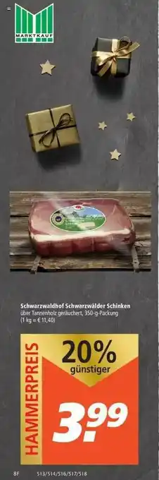 Marktkauf Schwarzwaldhof Schwarzwälder Schinken Angebot