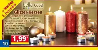 Norma Glitzer-kerzen Bella Casa Angebot