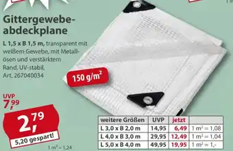 Sonderpreis Baumarkt Gittergewebeabdeckplane Angebot