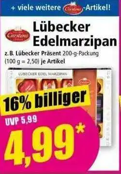 Norma Carstens Lübecker Edelmarzipan Angebot