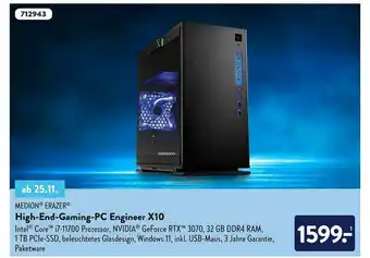 Aldi Süd Medion Erazer High-end-gaming-pc Engineer X10 Angebot