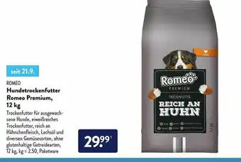 Aldi Süd Romeo Hundetrockenfutter Romeo Premium, 12 Kg Angebot